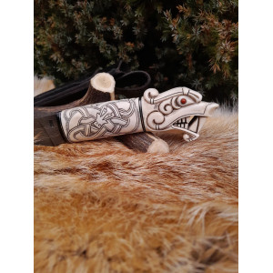 DRAGON преміальний колекційний ніж ручної роботи майстра бренду BERSERK, Сталь - Дамаск 360 шарів, центральна вставка 28 шарів 58-60 HRC. Photo 3